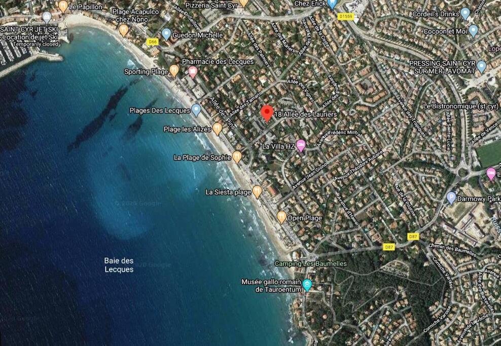 Le Sof Paradis Grand T2 Sur La Plage Des Lecques 滨海圣西尔 外观 照片